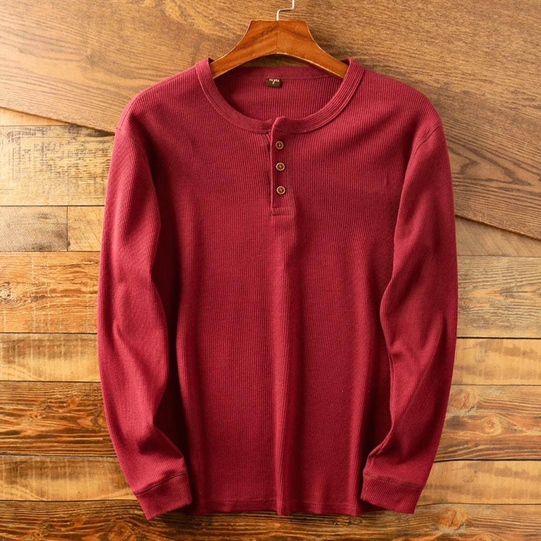Men's Soft Henley Neck Shirt