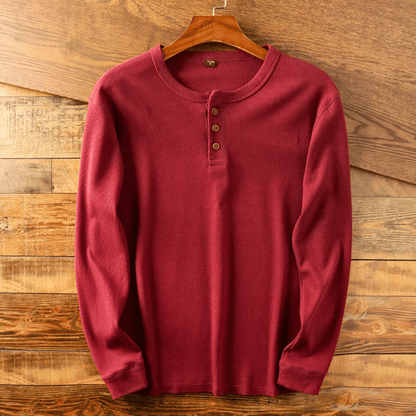 Men's Soft Henley Neck Shirt