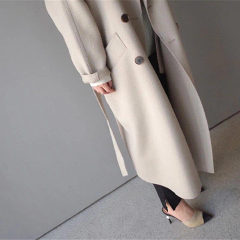 Long Double-Breasted Coat