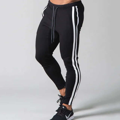 Men's Stripe Skinny Pants - Casual & Outdoor Style