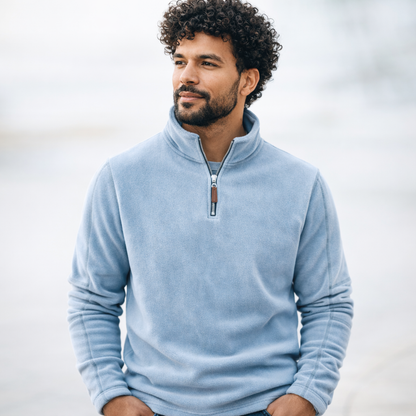 FRESH LABEL | Luuk Fleece Quarter-Zip