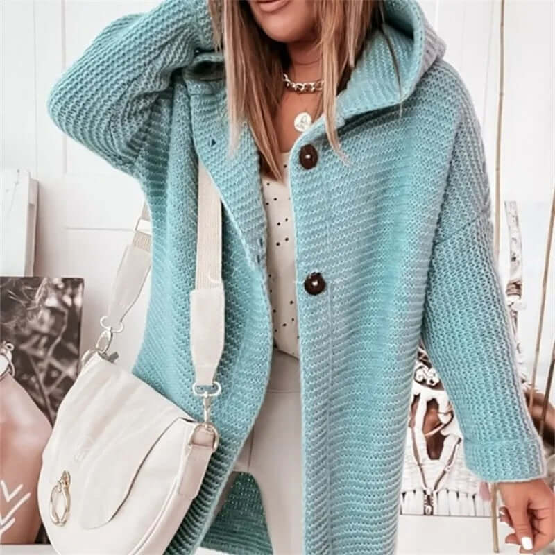 Women's Hooded Cardigan Sweater