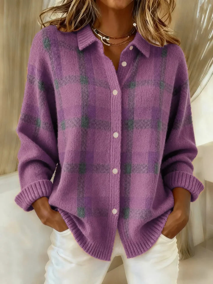 Danique | Soft Checked Button-Up