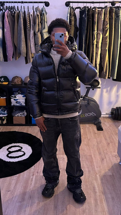 Herre Quiltet Jakke Med Sherpafor Og Hætte – Varm Vinterjakke Til Udendørsbrug, Hverdagsbrug Og Afslappet Streetwear
