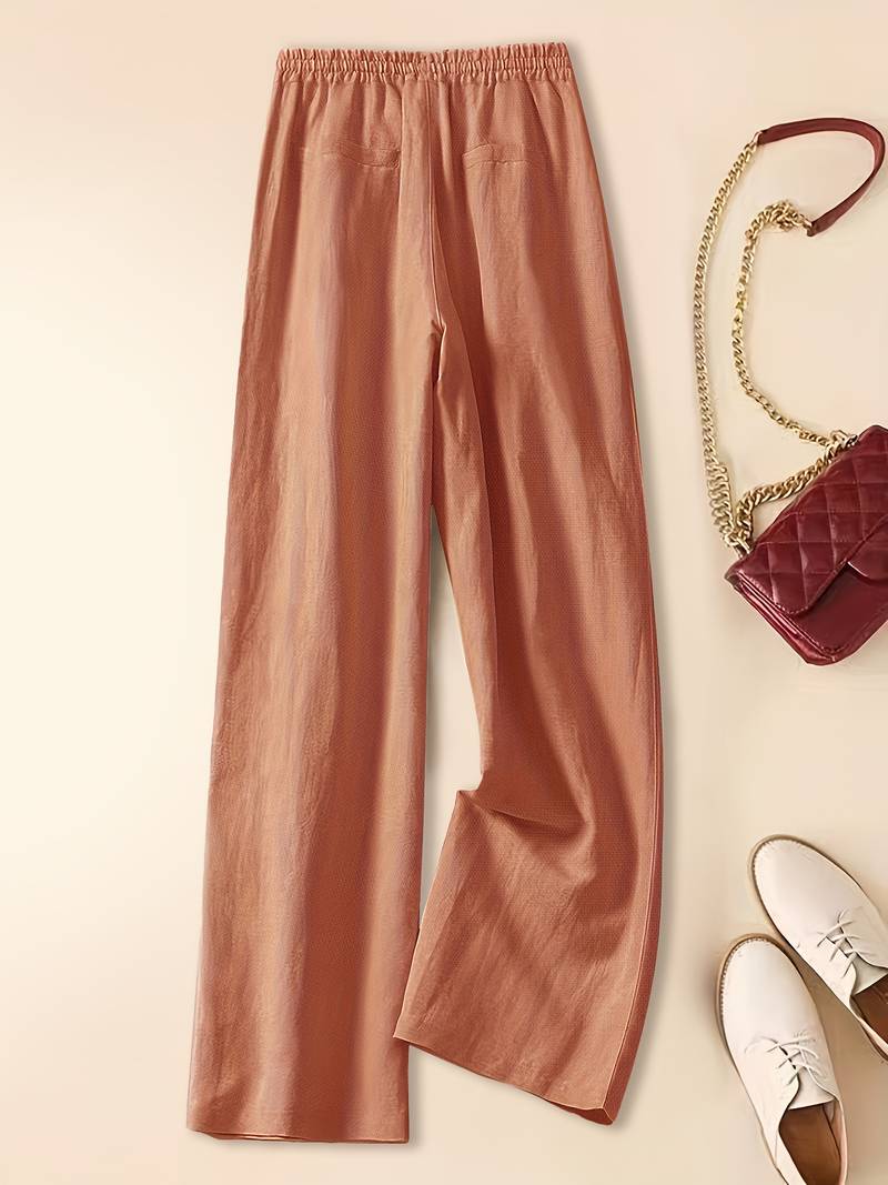 Cherry | Relaxed Drawstring Linen Pants