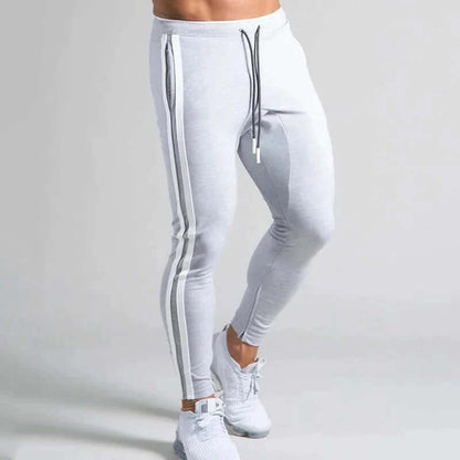 Men's Stripe Skinny Pants - Casual & Outdoor Style