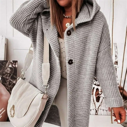 Women's Hooded Cardigan Sweater