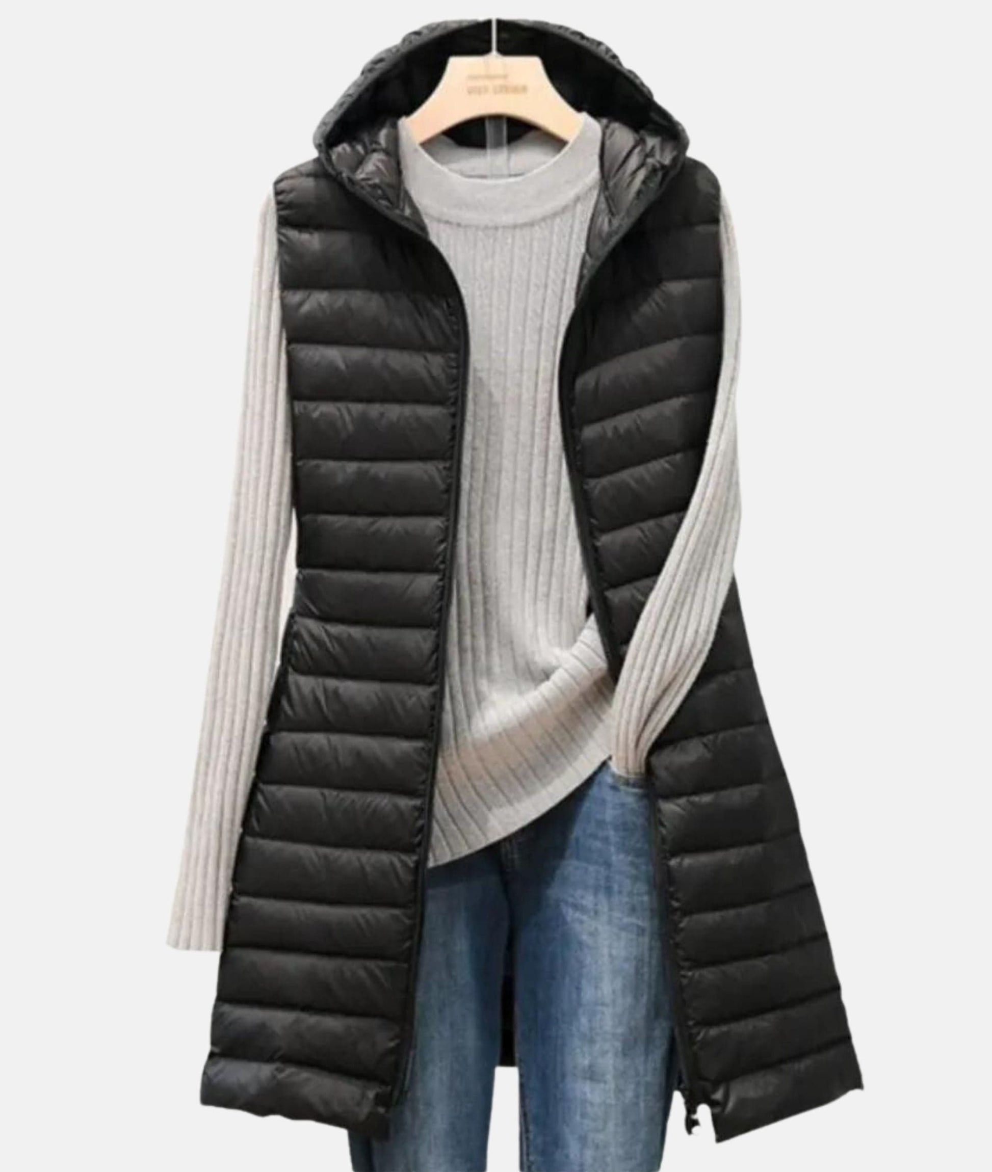 Lightweight Quilted Long Jacket