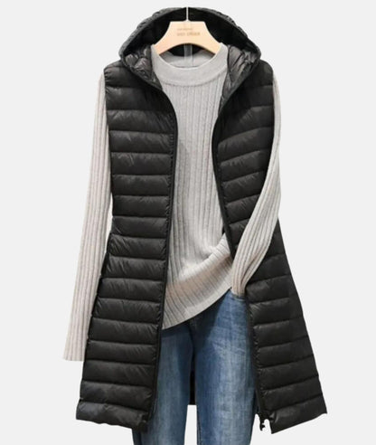 Lightweight Quilted Long Jacket