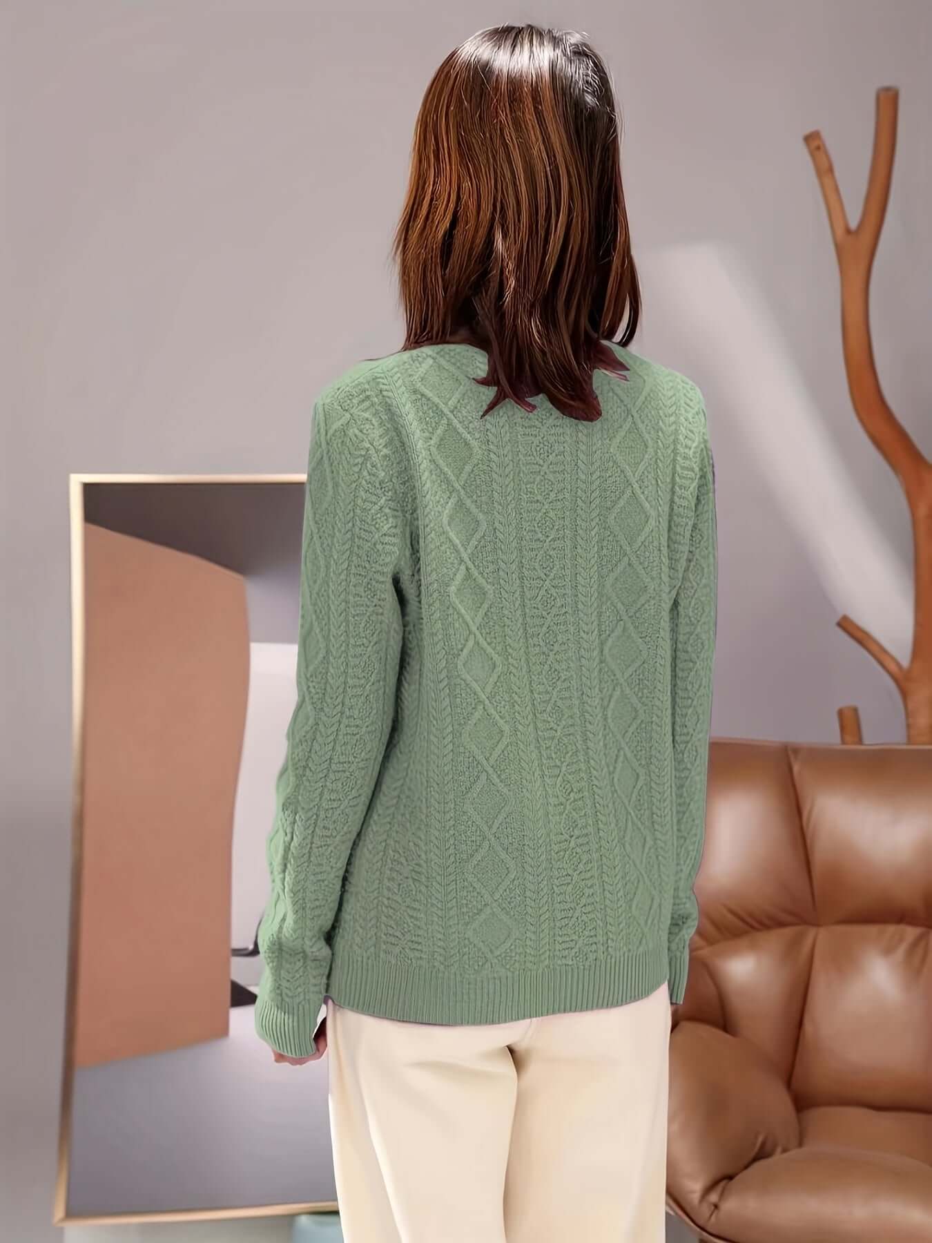 Women's Cozy Knit Pullover Sweater