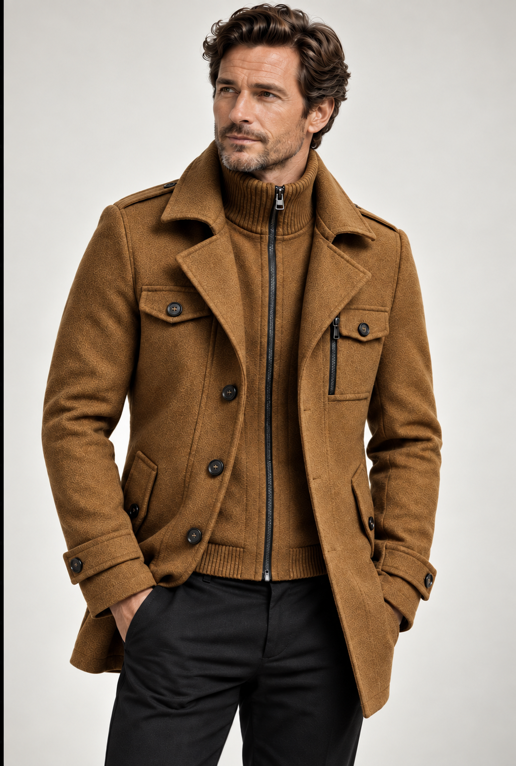 FRESH LABEL | Marcus Wollen Overjas