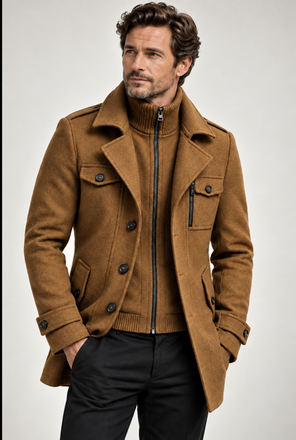 FRESH LABEL | Marcus Wollen Overjas