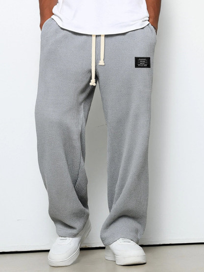 Men’s Casual Wide Leg Trousers | Drawstring Waist