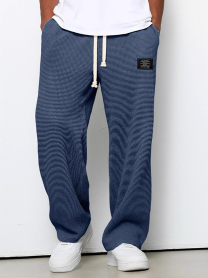 Men’s Casual Wide Leg Trousers | Drawstring Waist