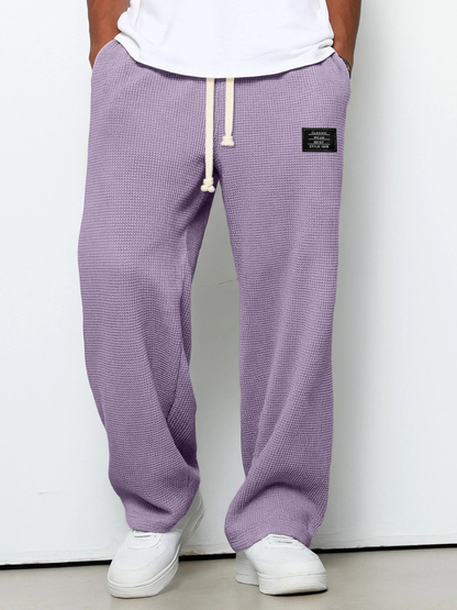 Men’s Casual Wide Leg Trousers | Drawstring Waist
