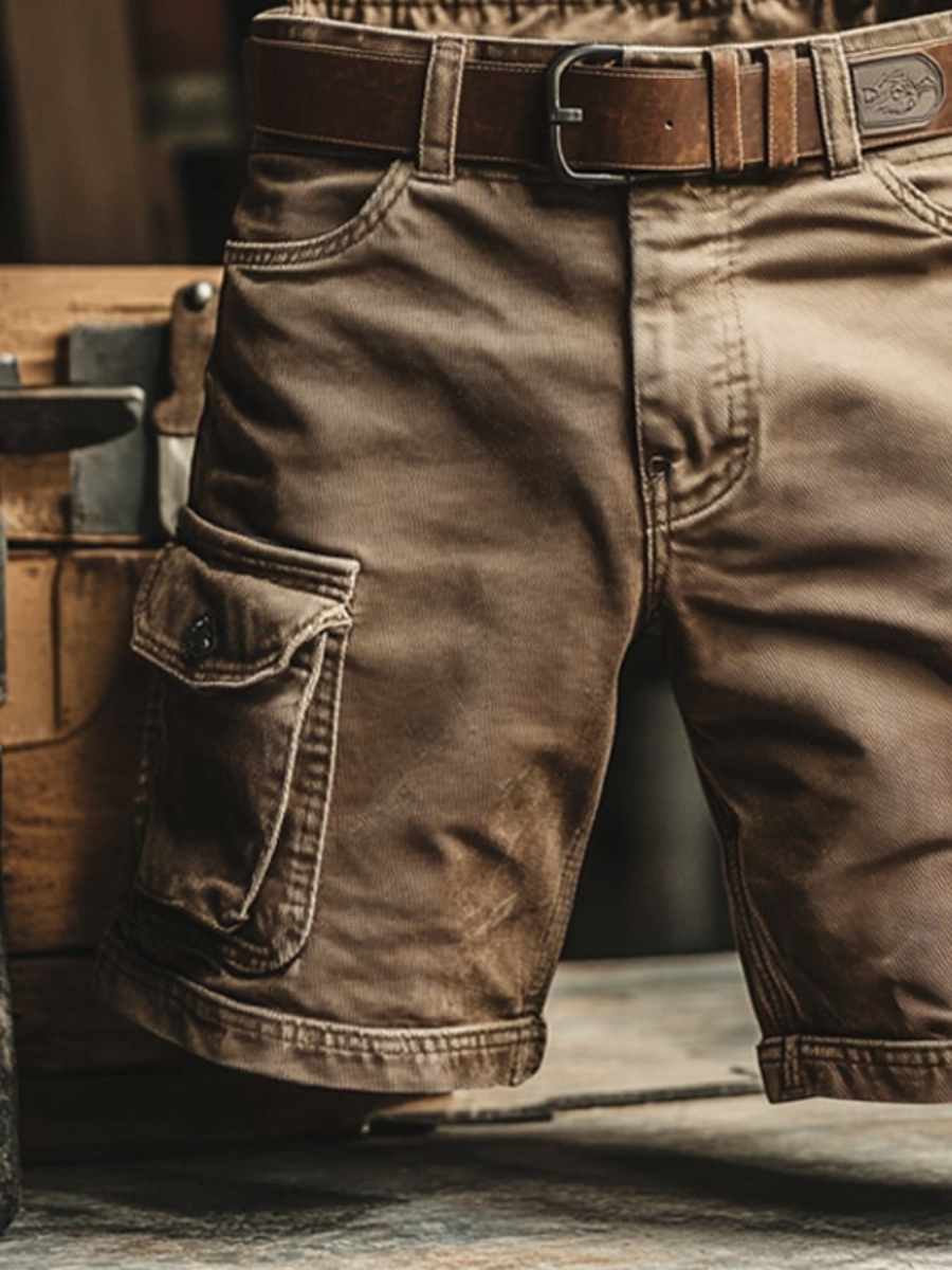 Men’s Vintage Cargo Shorts | Utility Pockets
