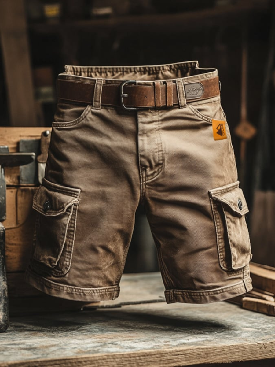 Men’s Vintage Cargo Shorts | Utility Pockets