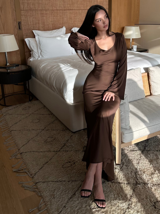 Women’s Elegant Maxi Dress | Long Sleeve