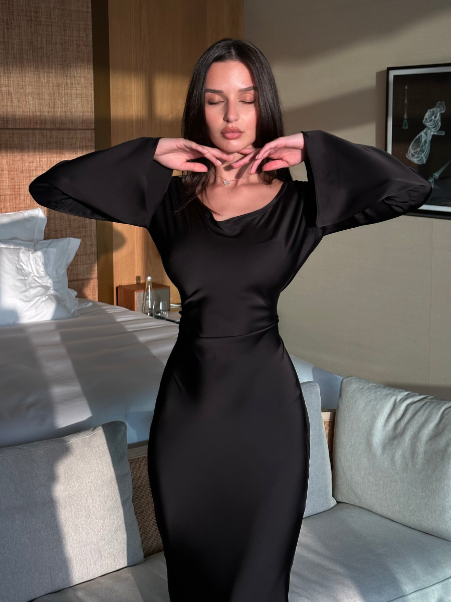 Women’s Elegant Maxi Dress | Long Sleeve