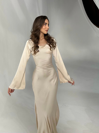 Women’s Elegant Maxi Dress | Long Sleeve