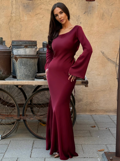 Women’s Elegant Maxi Dress | Long Sleeve