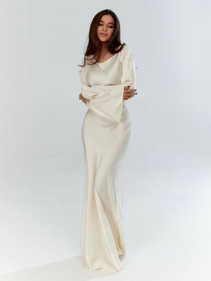 Women’s Elegant Maxi Dress | Long Sleeve