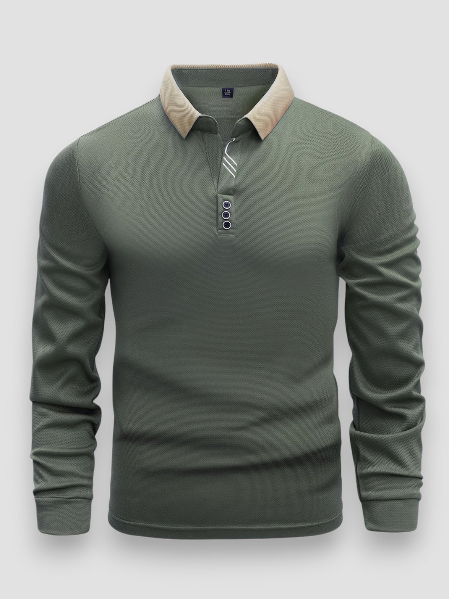 Men’s Designer Polo Shirt | Long Sleeve