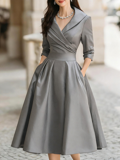 Women’s Wedding Guest Elegant Dress | Midi