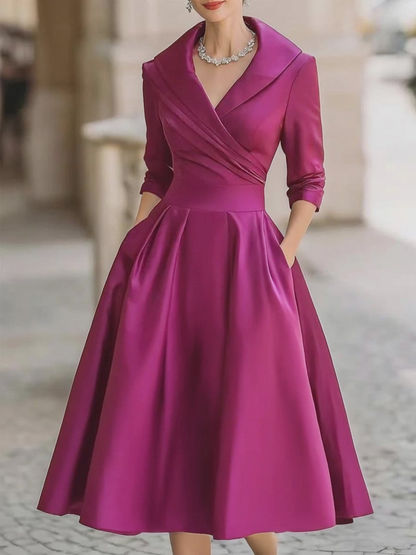 Women’s Wedding Guest Elegant Dress | Midi