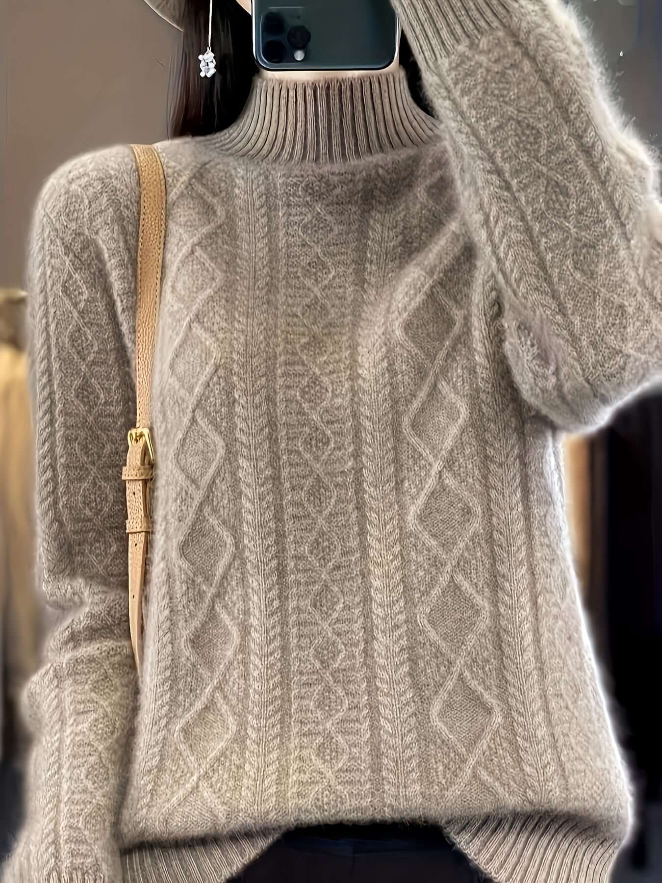 Women's Cozy Knit Pullover Sweater
