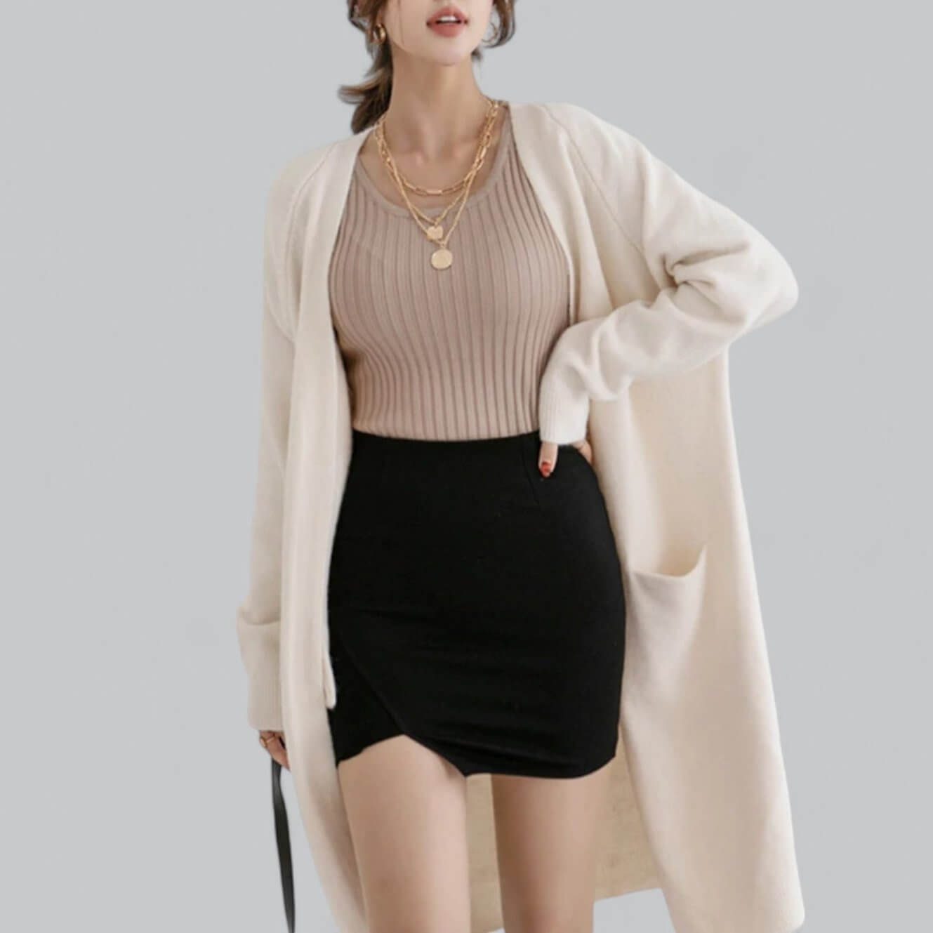 Women's Knitted Oversized Cardigan