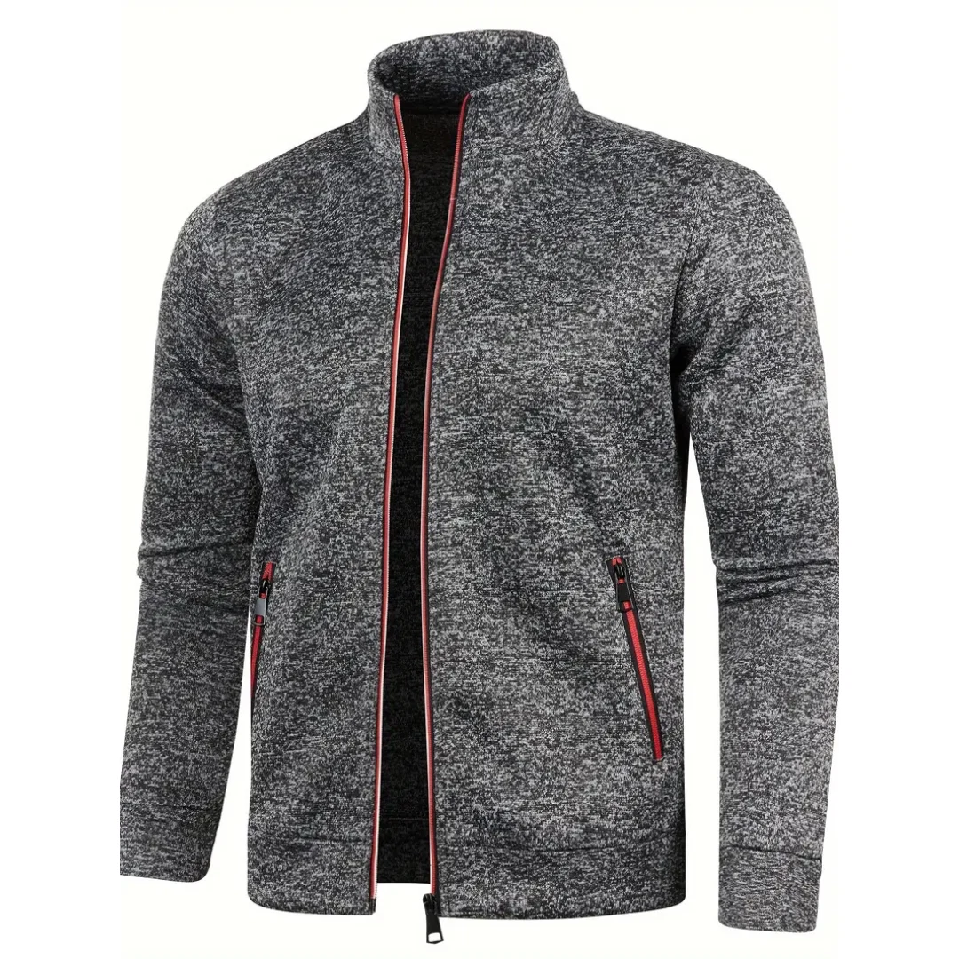 Knitted Cardigan with Intricate Pattern Detail