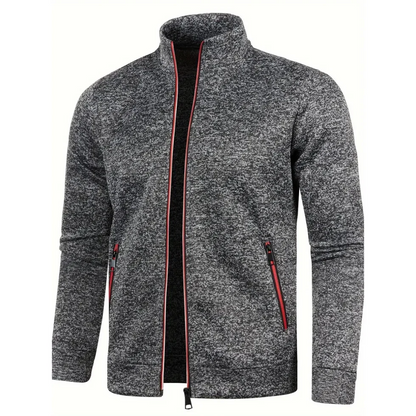 Knitted Cardigan with Intricate Pattern Detail