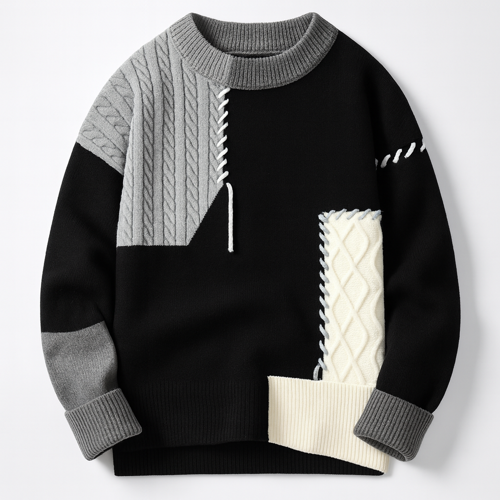 FRESH LABEL | Arty Patch Sweater (FINAL SALE)
