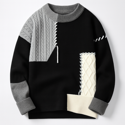 FRESH LABEL | Arty Patch Sweater (FINAL SALE)