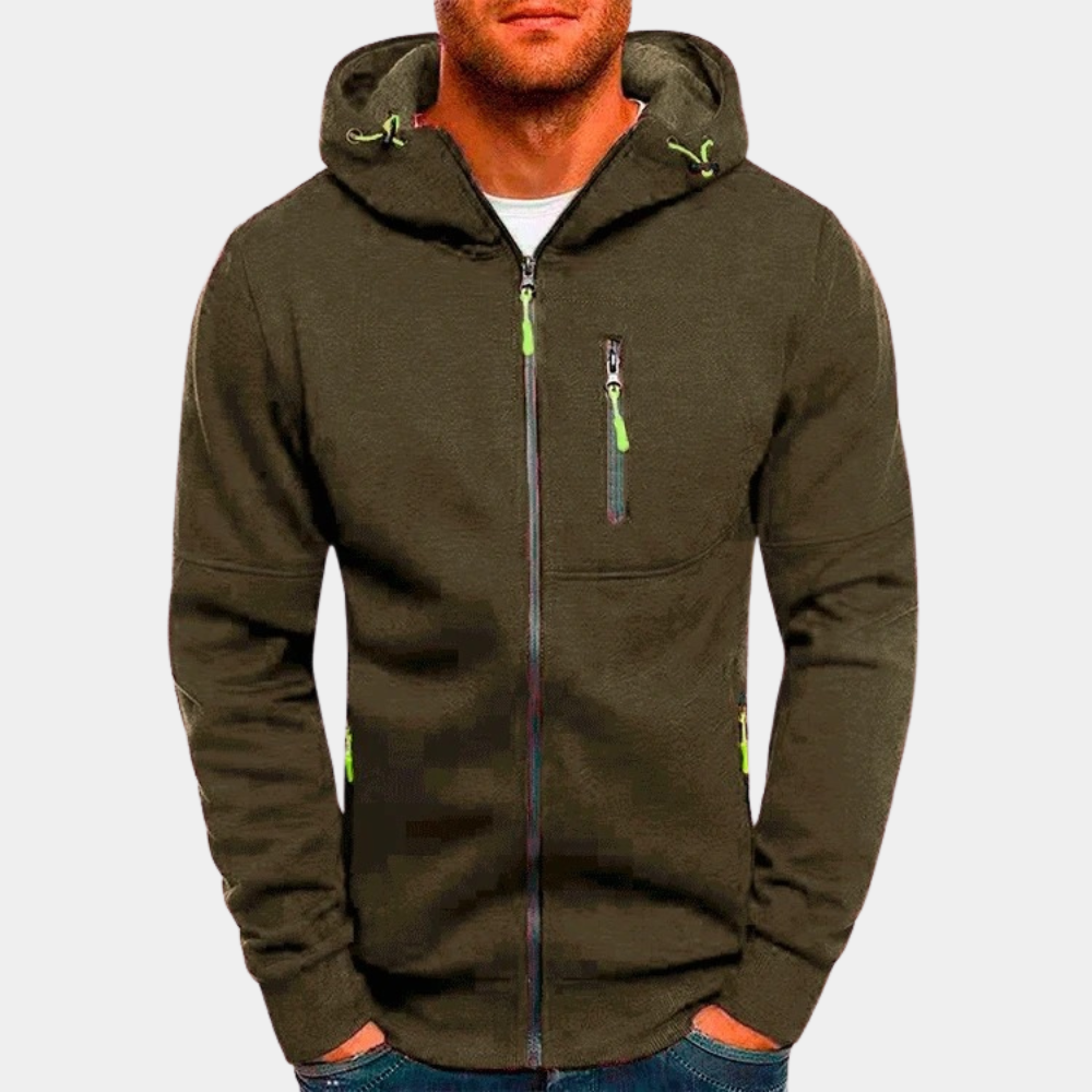 Karl | Casual Men's Zip-Up Hoodie