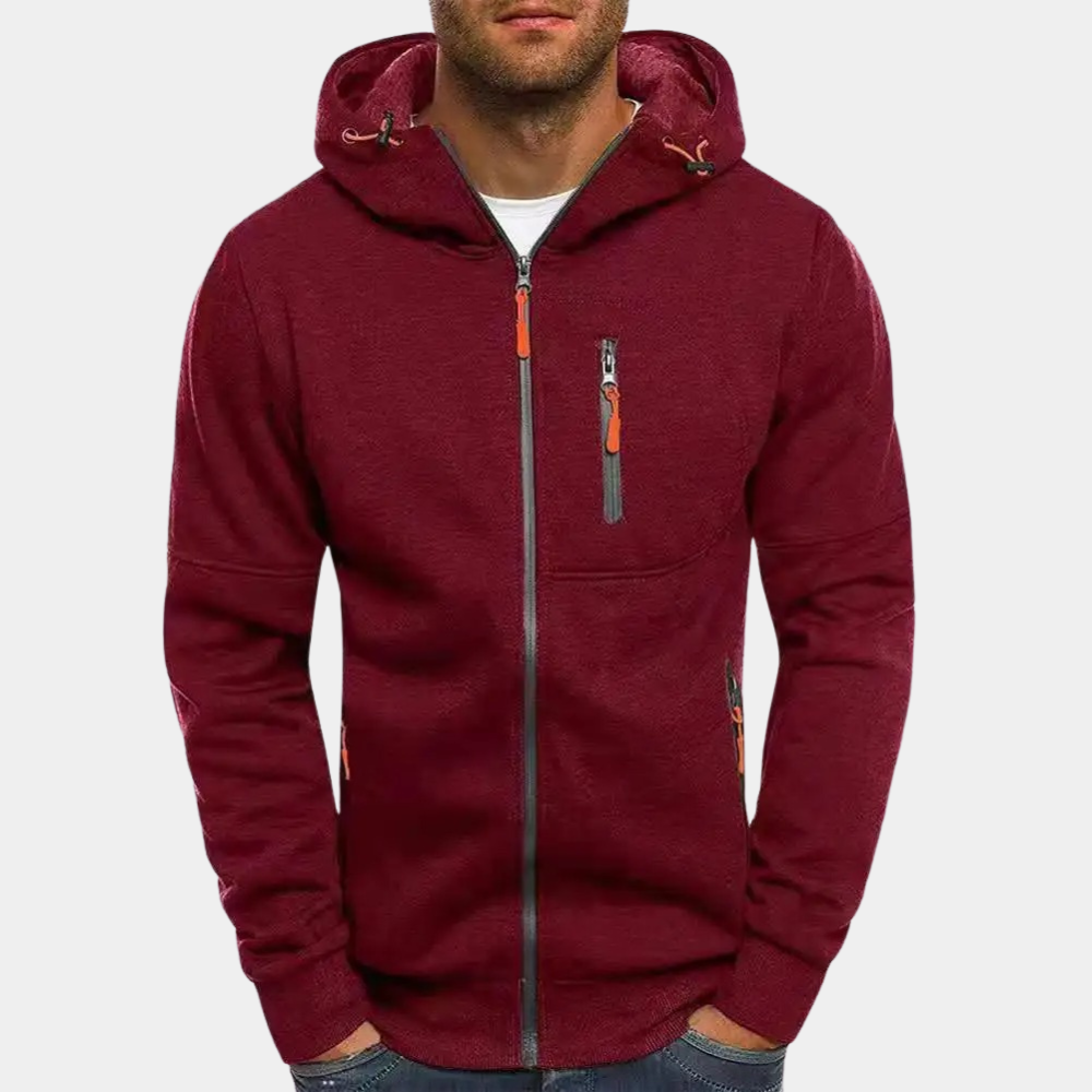 Karl | Casual Men's Zip-Up Hoodie