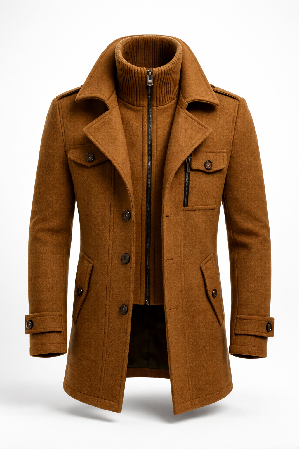 FRESH LABEL | Marcus Wollen Overjas