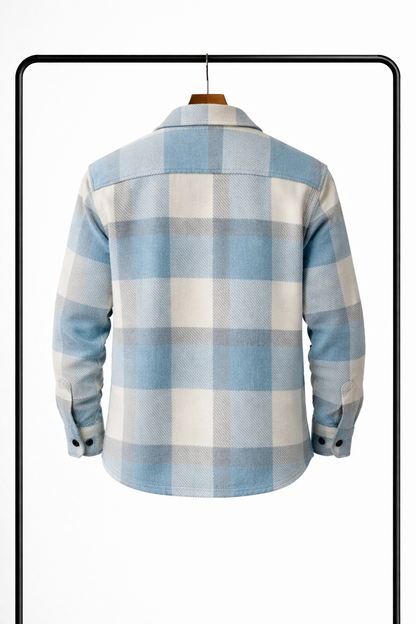Herre Ternet Overshirt – Klassisk Skjortejakke Til Lag-på-lag Styling, Hverdagsbrug, Fritid Og Kølige Dage