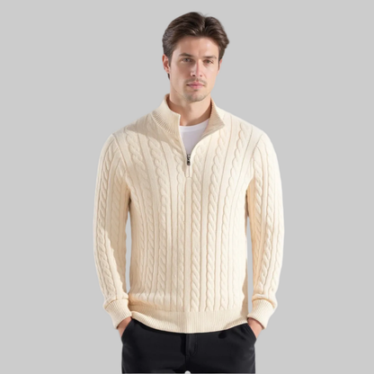 Men's Half Zip Sweater | Crochet
