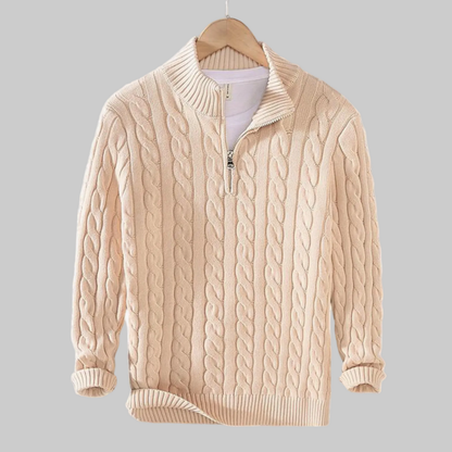 Men's Half Zip Sweater | Crochet