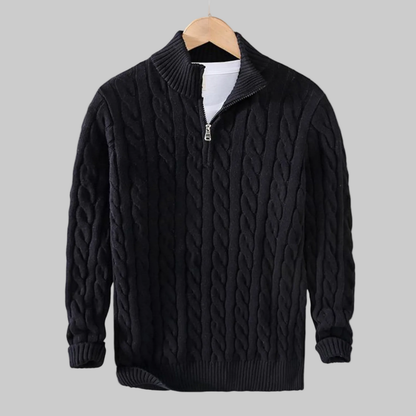 Men's Half Zip Sweater | Crochet