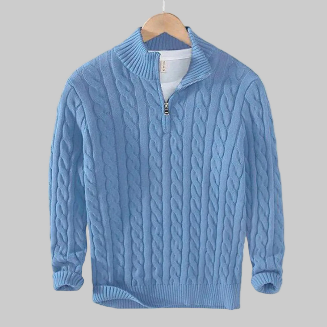 Men's Half Zip Sweater | Crochet