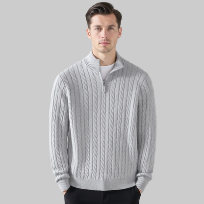 Men's Half Zip Sweater | Crochet