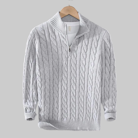Men's Half Zip Sweater | Crochet