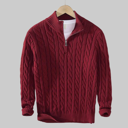 Men's Half Zip Sweater | Crochet