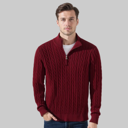 Men's Half Zip Sweater | Crochet