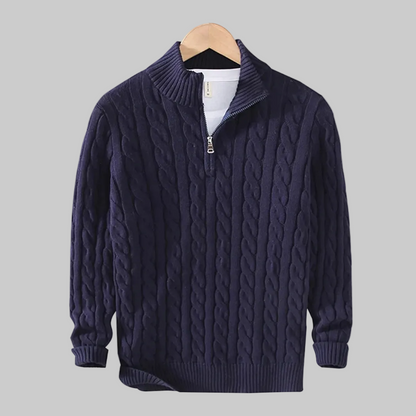 Men's Half Zip Sweater | Crochet
