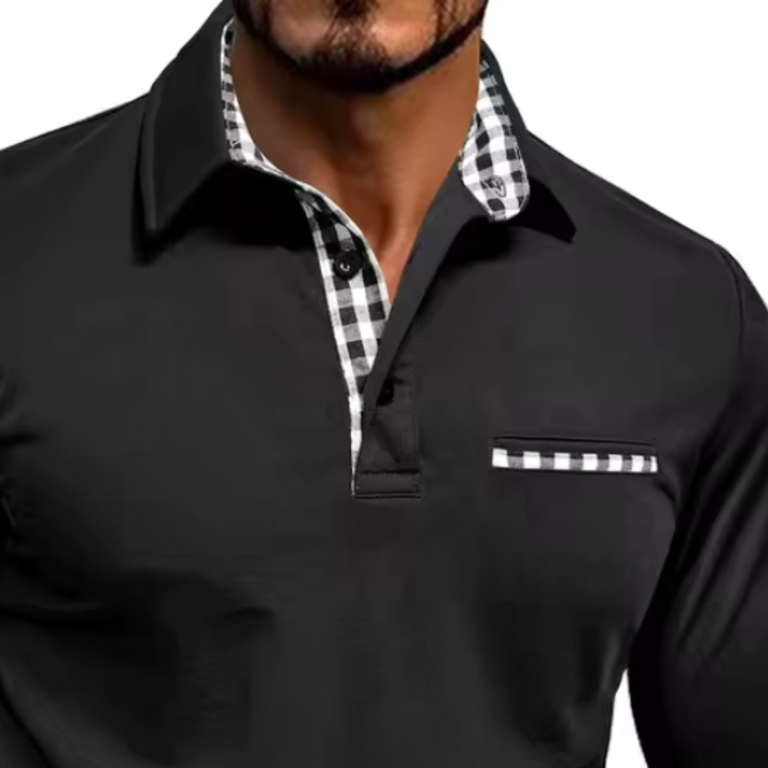 Men’s Casual Polo Shirt | Long Sleeve