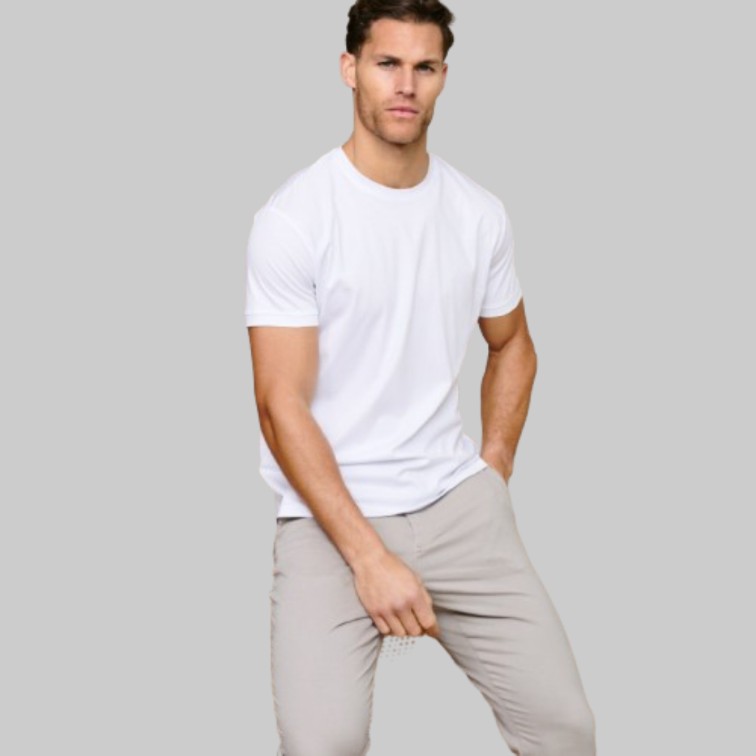 Men's Tight Crew-Neck T-Shirt | White